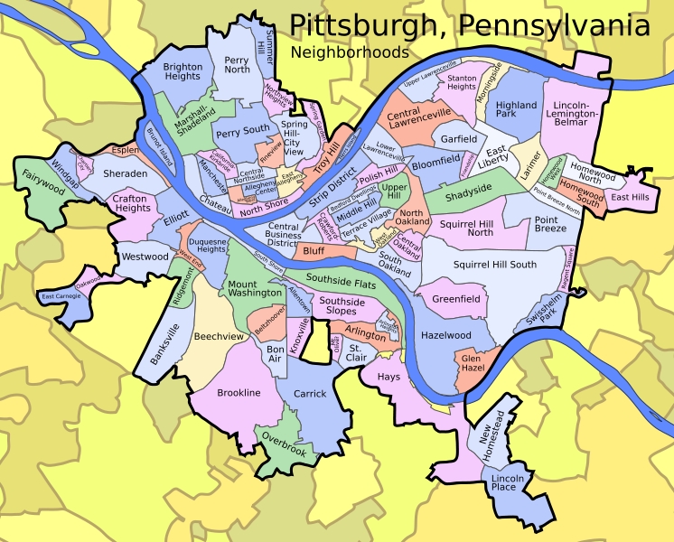 pittsburgh map
